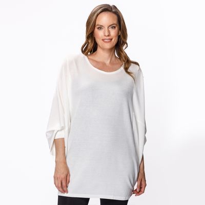 Raglan Sleeve Tunic Top in Ivory