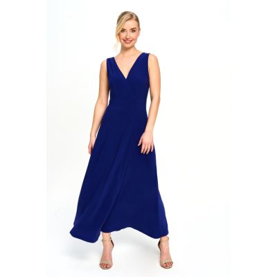 V Neck Maxi Dress in Royal