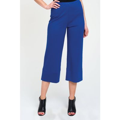Pull-on Culottes Pant in Cobalt-XL