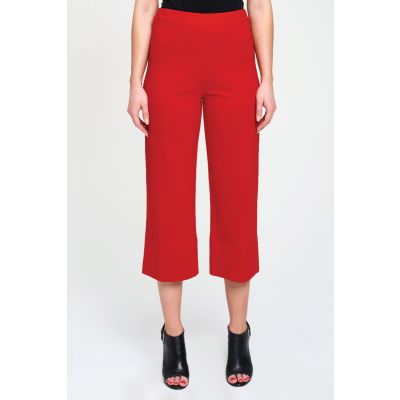 Pull-on Culottes Pant in Red-XL