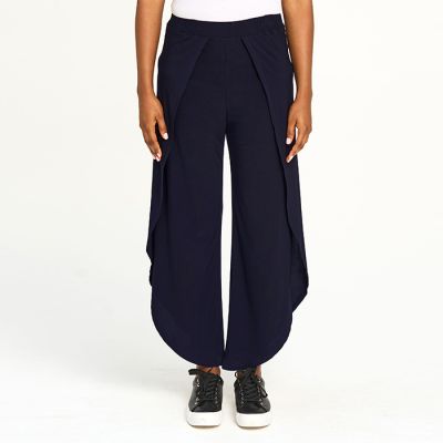 Wrap Style Beach Pants in Navy
