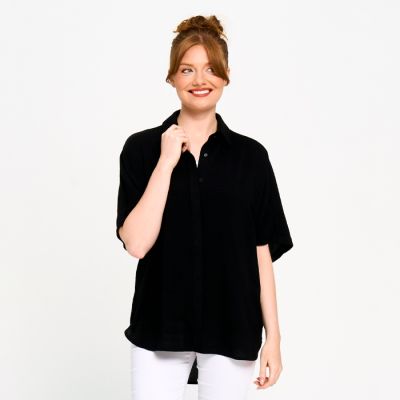 Relaxed Fit Leisure Shirt in Black