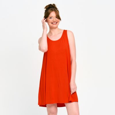 Tank Dress in Clementine-XL