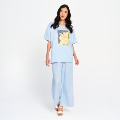 Fresh Citrus Effortless Lounge Set in Blue-OS