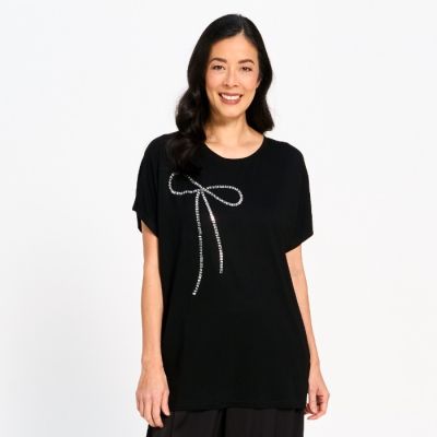 Rhinestone Ribbon Top