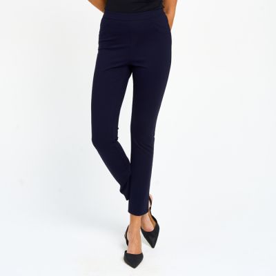 Mid-Rise Back-Pocket Pant in Navy-XL