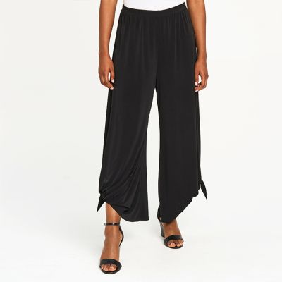Tie Bottom Pants in Black