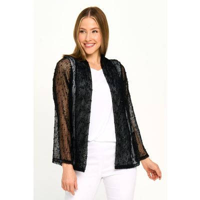 Sparkle Cardigan in Black-L