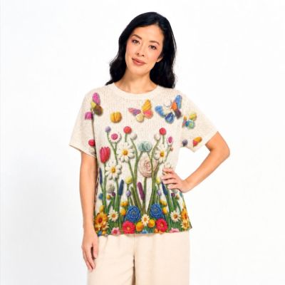 Garden Whimsy Knit Top