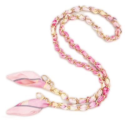 Phone Scarf Crossbody Lanyard in Pink