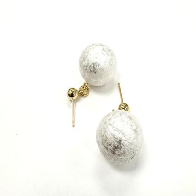 Faux Pearl Earrings in White