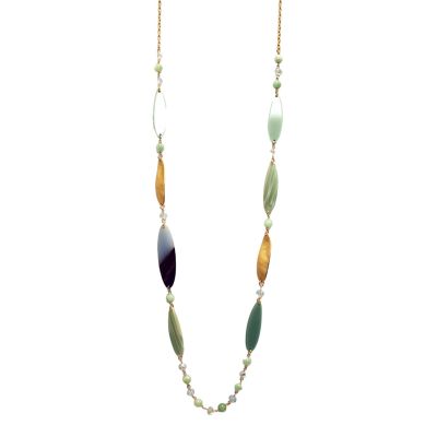 Marquise Necklace in Sage