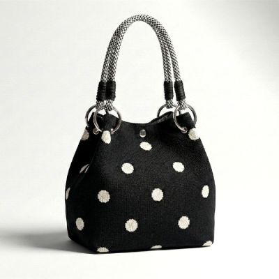 Polka Dot Bucket Bag