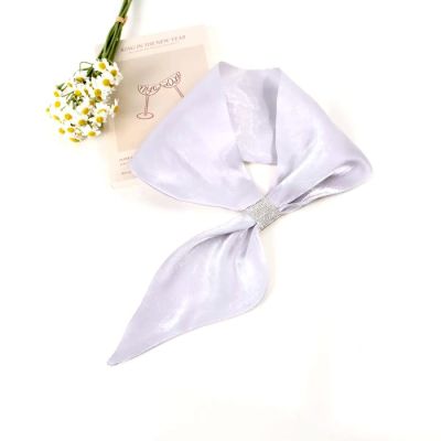 Classic Crystal Scarf in Silver-OS