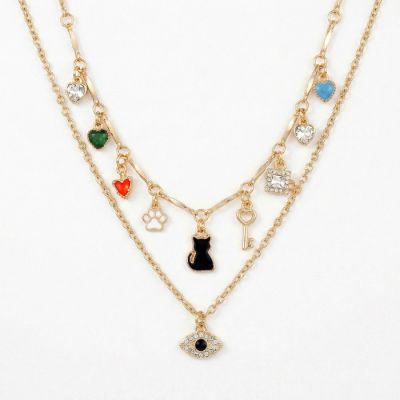 Lucky Charms Layered Necklace & Earring Set