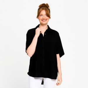 Relaxed Fit Leisure Shirt in Black