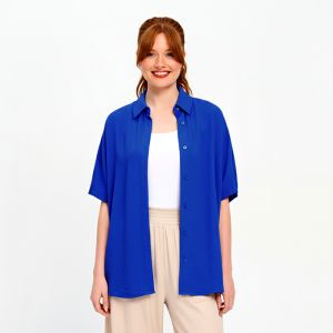 Relaxed Fit Leisure Blouse in Royal