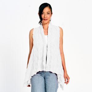 Honeycomb Vest in White