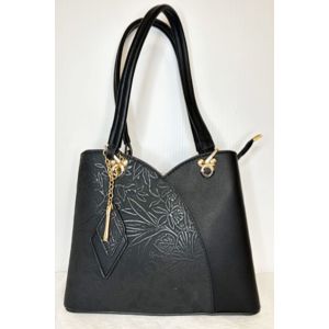 Tulip-Style Handbag in Black