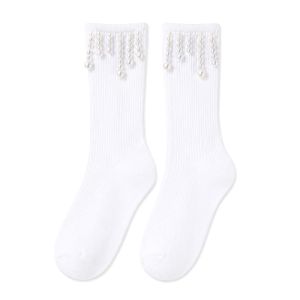 White Pearl Long Socks
