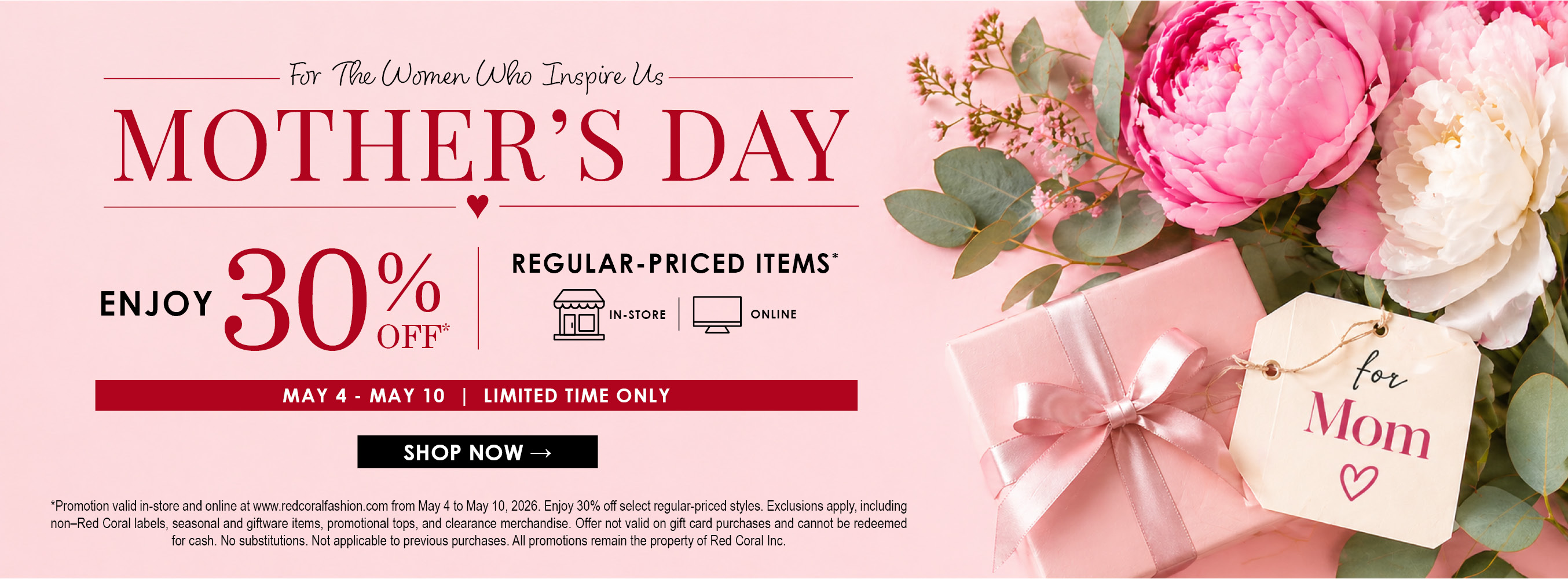 Mother's Day Sale 2026